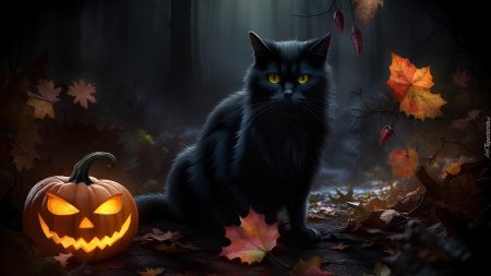 Хэллоуин кот