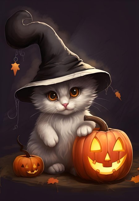 Хэллоуинские котики