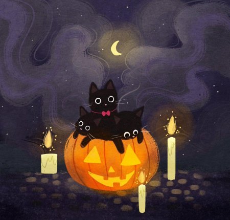 Хэллоуин кот