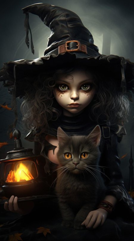 Красивая ведьмочка