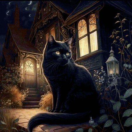 Чëрная кошка