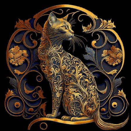 Египетский орнамент кошка