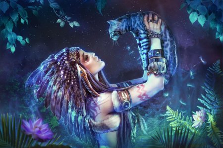 Девушка индеец