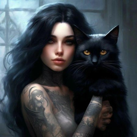 Красивая брюнетка