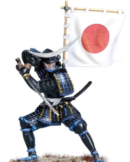 Оловянные миниатюры самураев