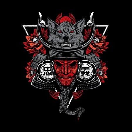 Японский символ самурая ронин