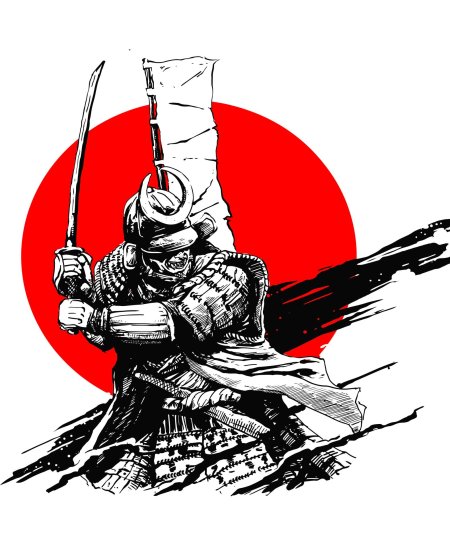 Япония самурай вектор
