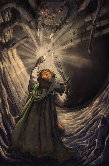 Шелоб и хоббит