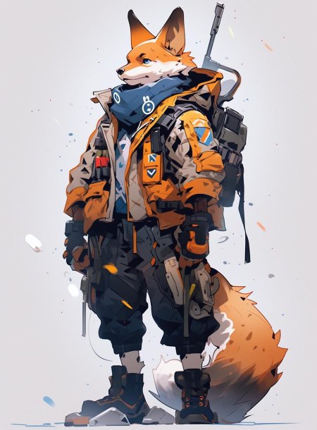 Лиса фурри арт