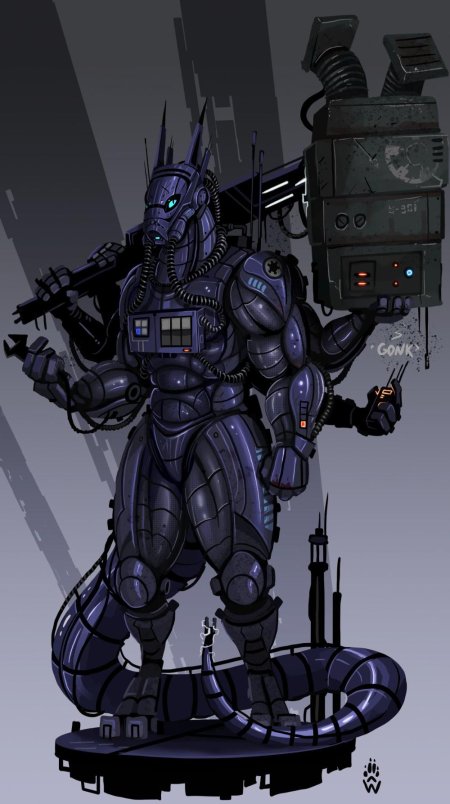 Робот дракон фурри синт