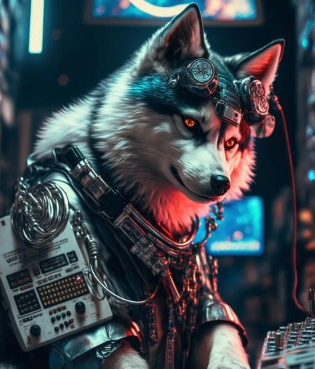 Волк киберпанк