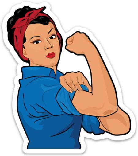 Стикер женщина