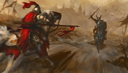 Битва фэнтези арт атака конницы