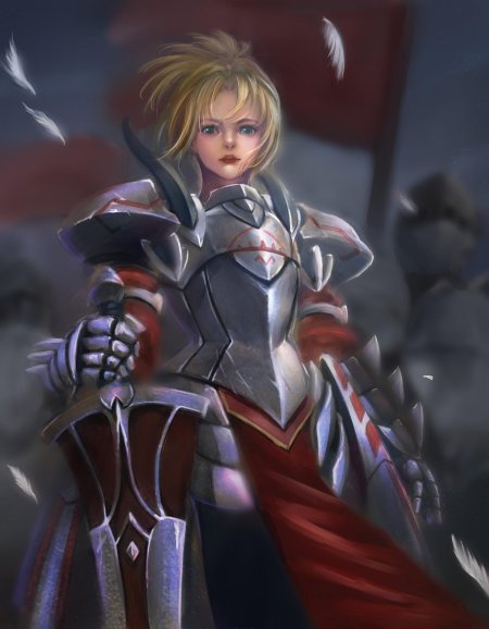 Девушка рыцарь арт