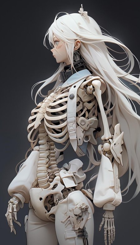Скелет девушка
