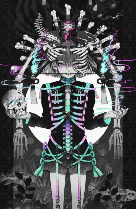 Скелет аниме