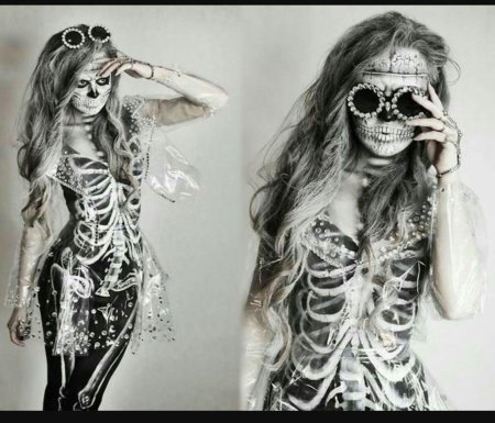 Фотосессия со скелетом