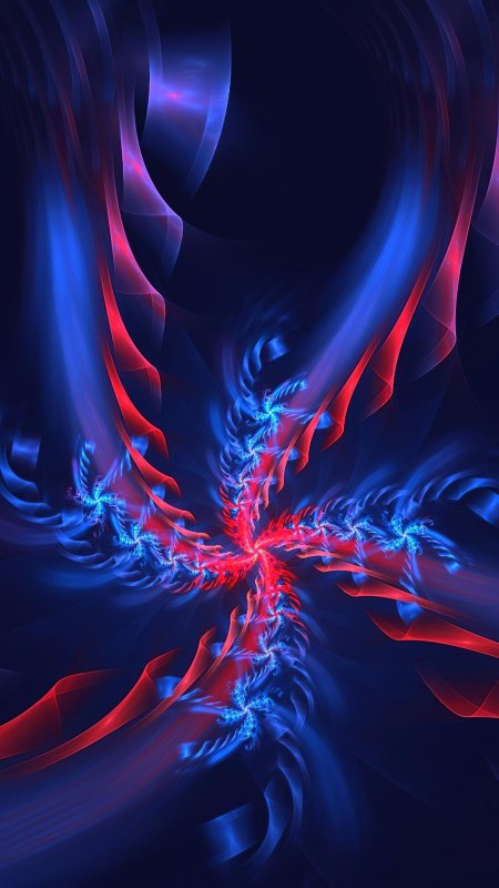 Красно синяя абстракция