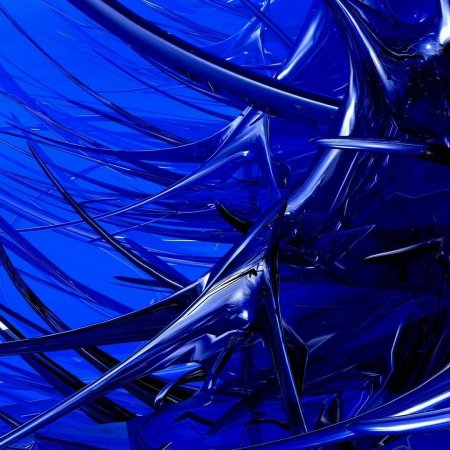 Абстракция голубая