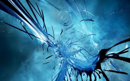 Абстракция синий