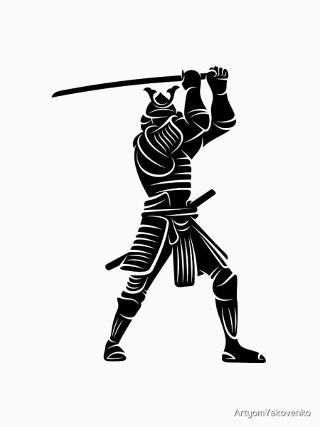 Самурай векторная графика