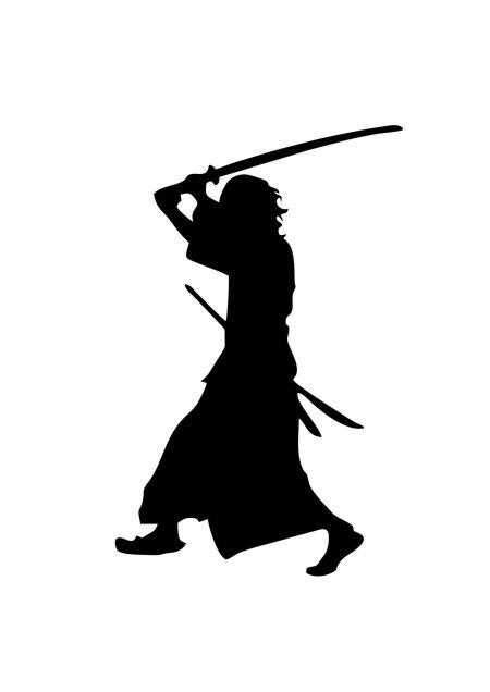 Самурай силуэт