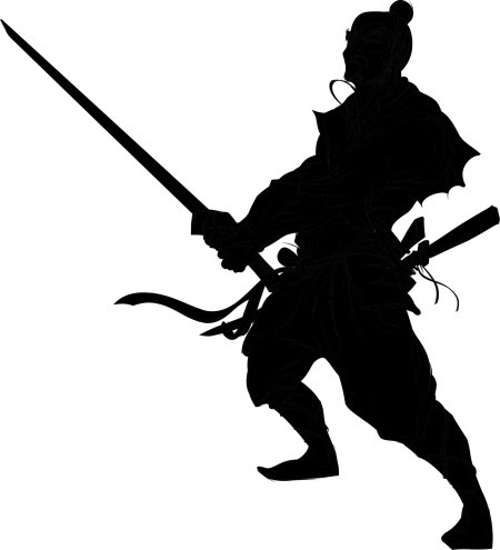 Самурай силуэт