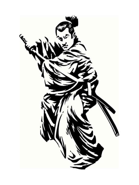 Самурай рисунок