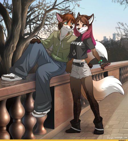 Фурри девушка