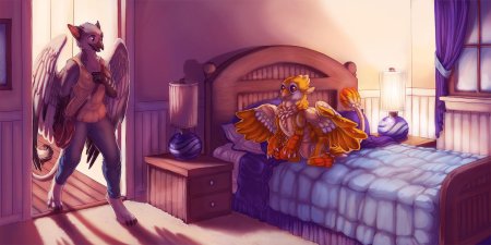 Фурри в кровати