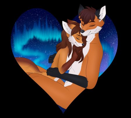 Фурри волки любовь