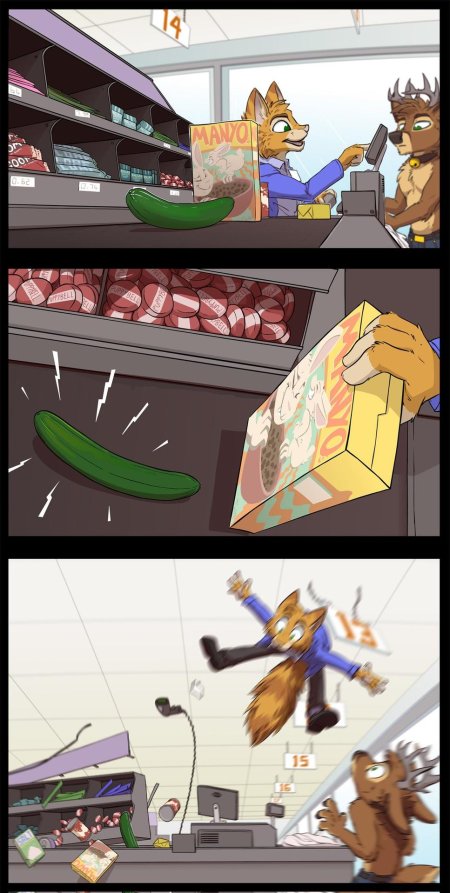 Фурри огурец