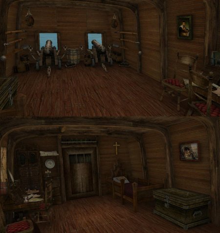 Каюта пиратского корабля