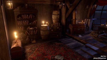 Капитанская каюта пиратского корабля 17в