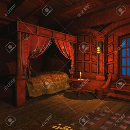 Спальня в средневековом стиле