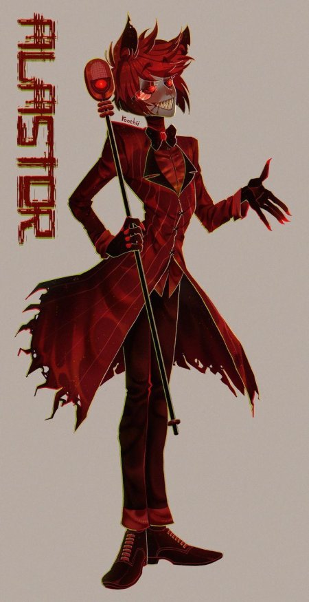 Аластор отель хазбин в полный рост