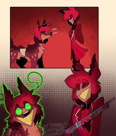 Аластор отель хазбин арт