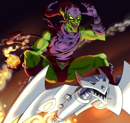 Зелёный гобли марвел