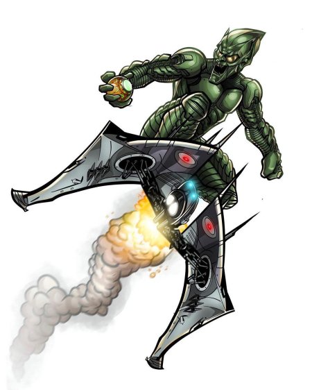 Зеленый гоблин человек паук