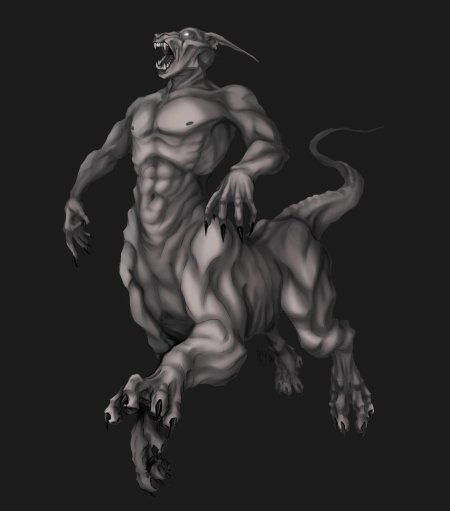 Кентавр демон арт