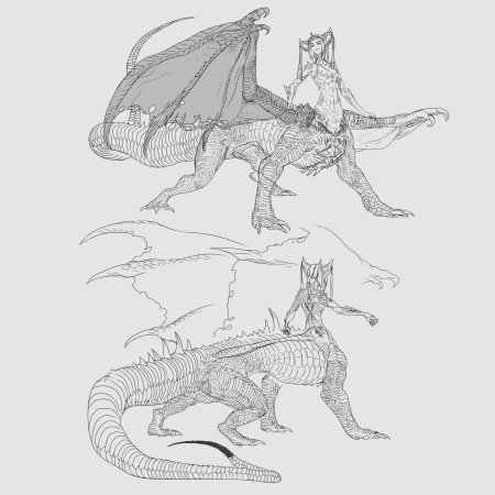 Дракон концепт арт