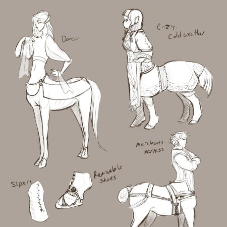 Одежда для кентавра референс