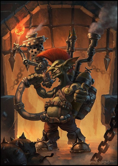 Wow арт гоблин механик