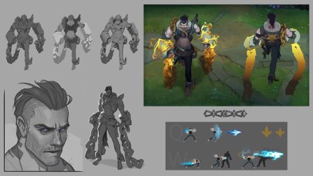 Концепт арт персонажа лига легенд