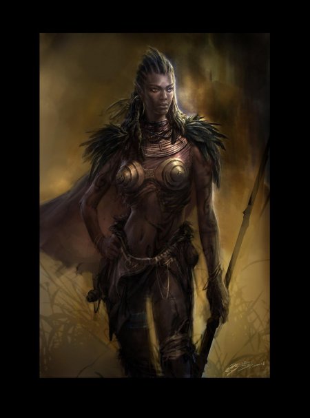 Воительница арт