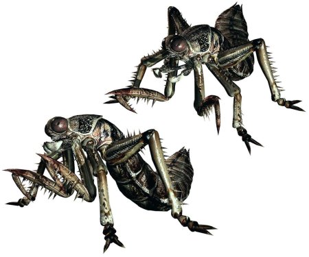 Resident evil монстры насекомые