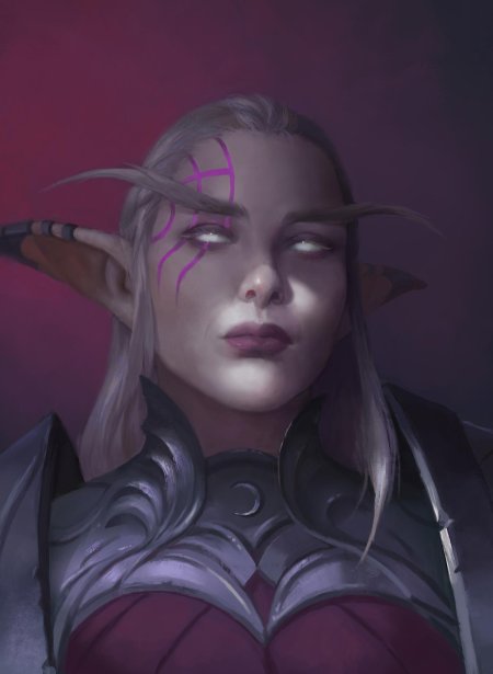 Ночная эльфийка арт