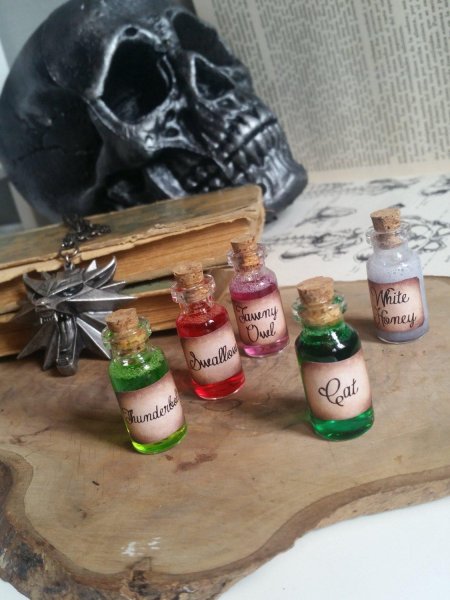 Бутылочки с зельями из гарри поттера