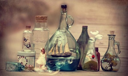 Красивая бутылка