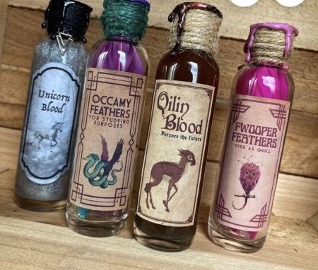 Бутылочки с зельями из гарри поттера